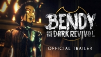 A dark, ominous corridor illuminated by a flickering light in Bendy and the Dark Revival