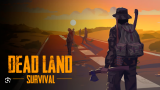 A survivor holding a rifle amidst a ruined, zombie-infested wasteland