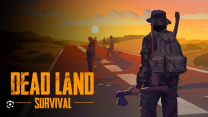 A survivor holding a rifle amidst a ruined, zombie-infested wasteland