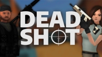 A tactical operator aiming down sights with an assault rifle in Deadshot.io