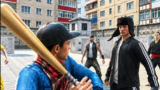 A stylized brawler character standing ready for a fight in a gritty urban arena