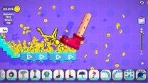 No Pain No Gain gameplay showcasing a complex physics trap setup
