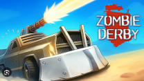 A heavily armored monster truck plowing through a massive horde of zombies