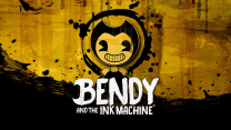 A vintage, ink-stained cartoon workshop corridor in Bendy and the Ink Machine