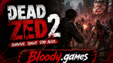 A scoped rifle view aiming at a fierce zombie horde breaking through fences in Dead Zed 2