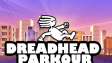 A character performing a high-flying parkour vault across urban rooftops in Dreadhead Parkour