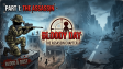 A stickman rogue agent aiming a sniper rifle from behind cover in Bloody Day Part 1