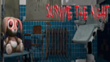A dark hospital hallway illuminated by a weak flashlight beam in Hospital: Survive the Night